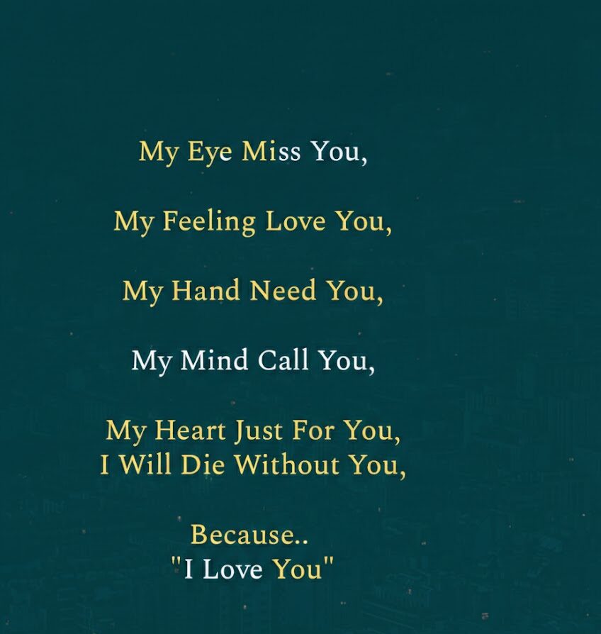 Love Shayari in English