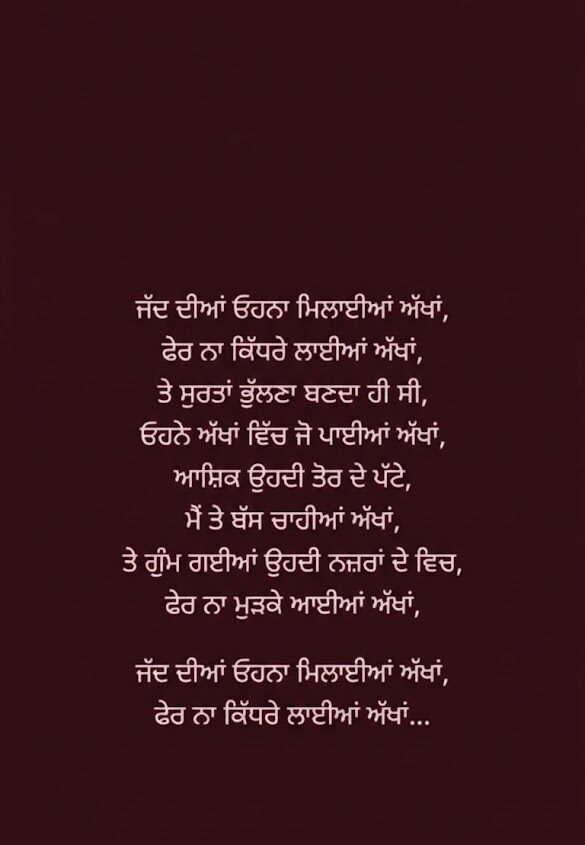 Punjabi love shayari