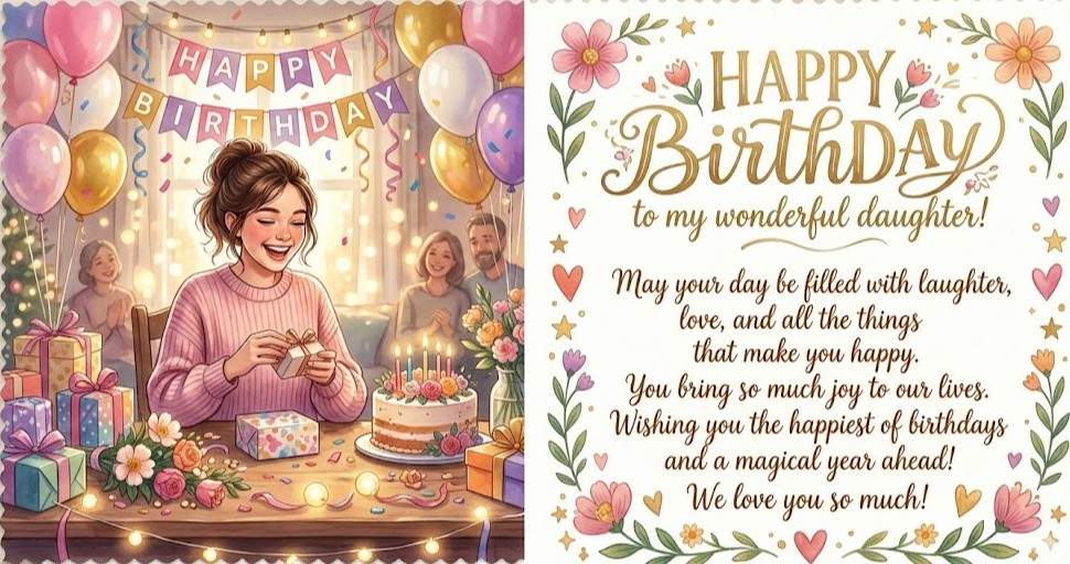 daughter's birthday wishes