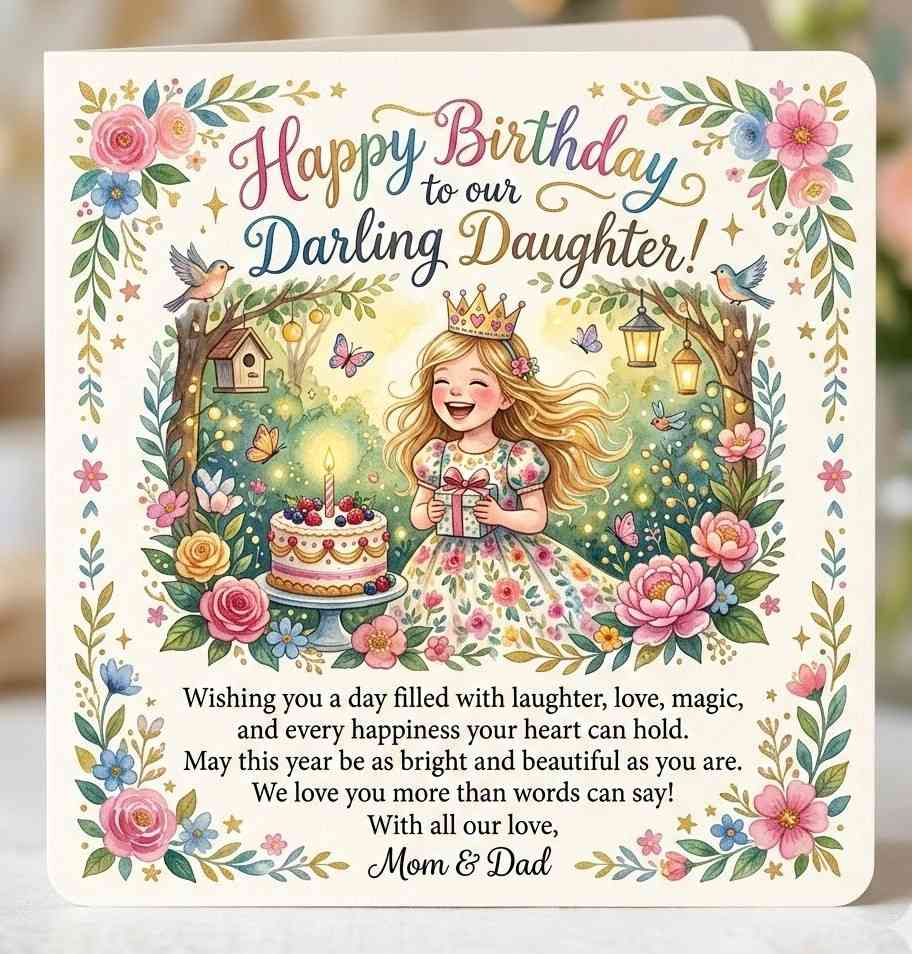 daughter's birthday wishes