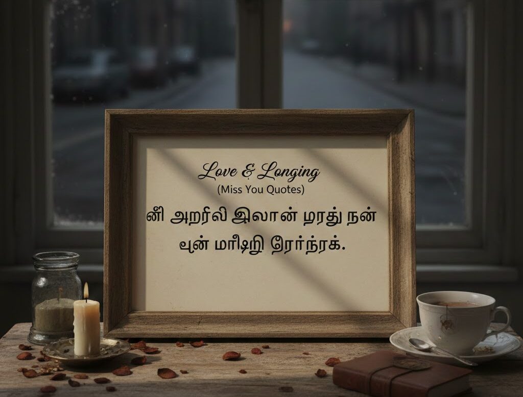 Love Quotes in Tamil
