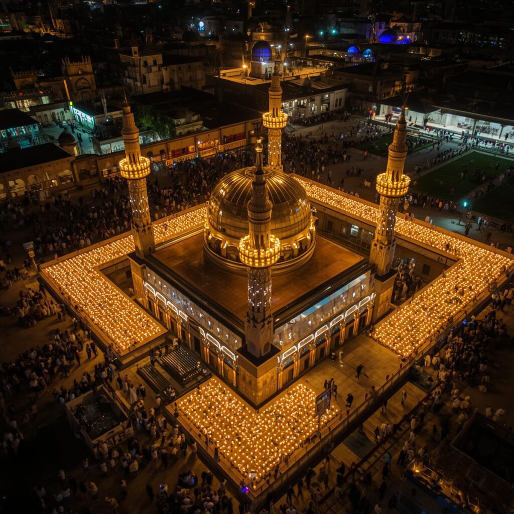 Shrine of Imam Hussain in Karbala, Iraq — source of Muharram shayari and Islamic mourning poetry