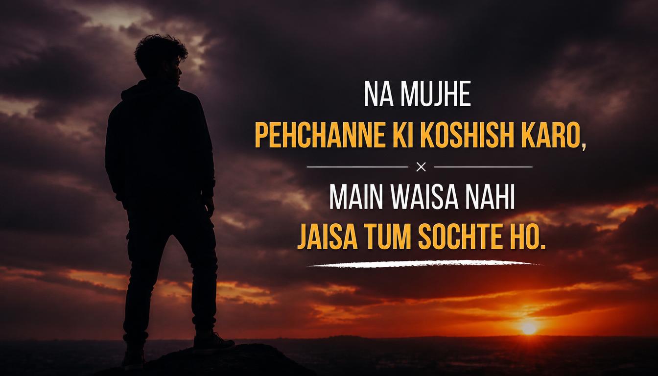 attitude shayari for boys two lines WhatsApp status