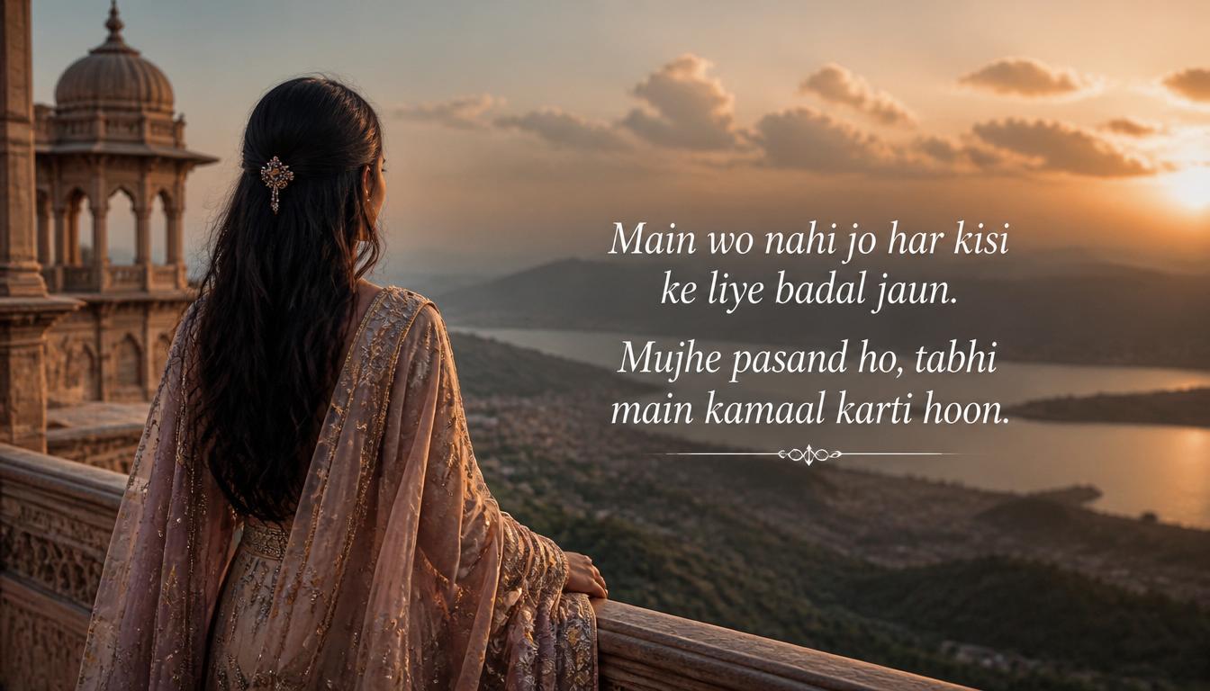 two line attitude shayari for girls self respect